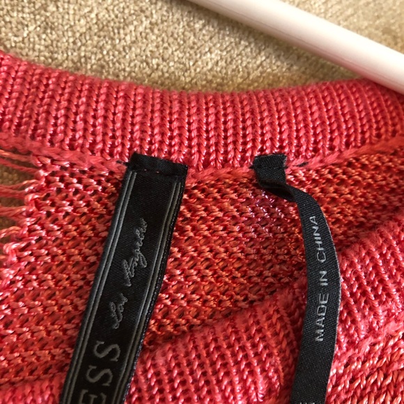 Summer short sleeved coral sweater - Picture 4 of 6